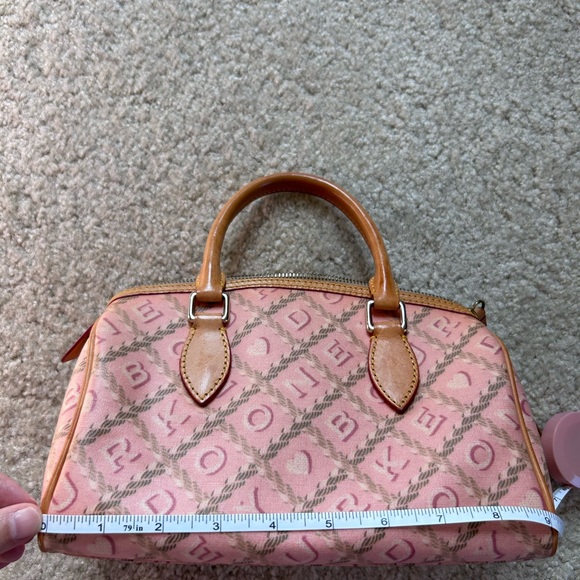Dooney & Bourke Pink and Brown Satchel - Picture 10 of 10